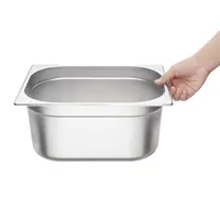 Gastronorm | Baking set | 2x 1/2 + lid | Stainless steel | 18L | 15cm deep