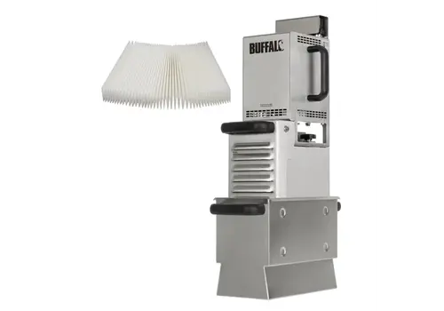  HorecaTraders Olie filtratiemachine | Incl 100 filters | 54,2(h) x 19,5(b) x 31,3(d)cm 