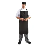 Apron | Polycotton | Black | 96.5(L) x 71.1(W)cm | Pack of 5