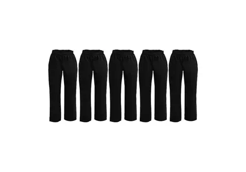  HorecaTraders Hose | Baumwollmischgewebe | Schwarz | 5-teilig 