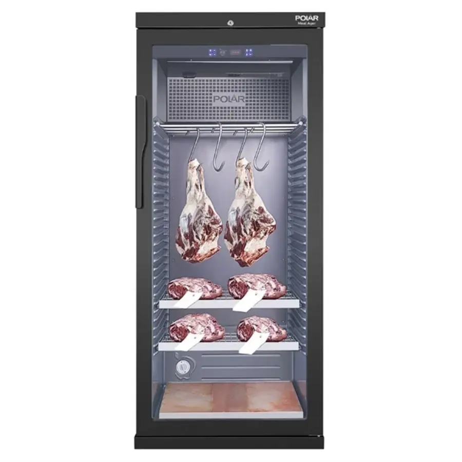 Meat aging cabinet | 400L | Stainless steel | +1°C to +4°C | 165(h)x70(w)x78(d)cm