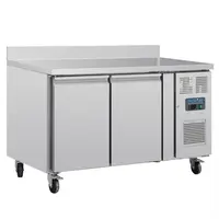 Dubbele Deurs Koelwerkbank met Achterwand | 205L | 2°C tot +8°C | 95x136x70 cm | A