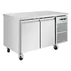 HorecaTraders Koelwerkbank | 2 deurs | 124L | RVS | 86(h)x136(b)x70(d)cm