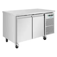 Refrigerated workbench | 2 doors | 124L | Stainless steel | 86(h)x136(w)x70(d)cm