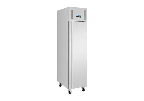  HorecaTraders Kühlschrank | Schrank | 1-türig | Schmal | 292 l | Edelstahl | 210 (H) x 48,4 (B) x 74,5 (T) cm 