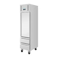 Refrigerator | 1 door | 2 drawers | 292L | Stainless steel | +2°C to +8°C | 210(h)x48.4(w)x74.5(d)cm