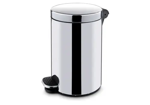  HorecaTraders Treteimer | Mit Inneneimer | Edelstahl | Rutschfest | Ø 30 x (H) 65 cm 