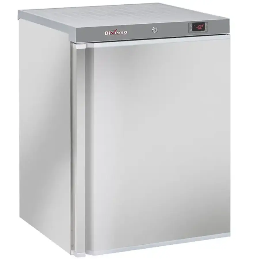 Réfrigérateur | Économe en énergie | 200 L | Inox | 0 °C/+10 °C | Alarme de porte | 60 x 62,5 x 85,3 (h) cm