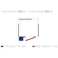 Koelcel | Incl. Motor | 6.06m³ | -2°C/+8°C | Isolatie 60mm | 230V | 195x175x215(h)cm