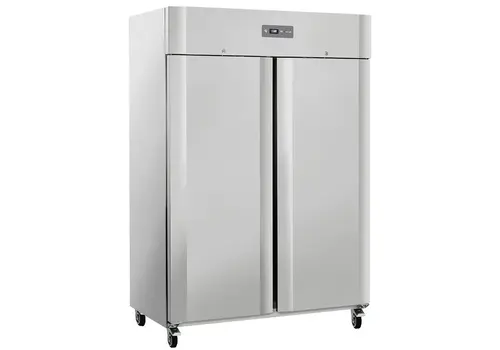  Diverso Kühlschrank | 1200 l (2/1 GN) | Edelstahl | -2 °C/+8 °C | Gebremste Räder | 140 x 82,3 x 204,5 (H) cm 