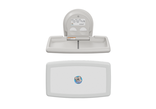  Koala Care Table de soins horizontale | Granit blanc | L 897 x P 101 x H 527 mm 