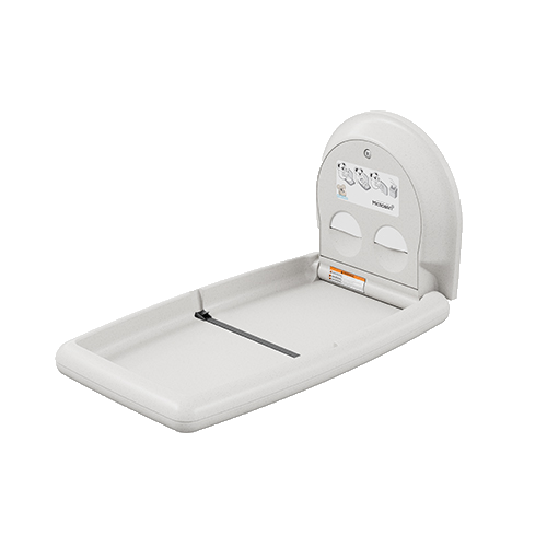  Koala Care Vertikaler Pflegetisch | Weißer Granit | B 527 x T 101 x H 911 mm 