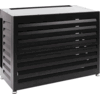 Nedco Boîtier pour climatiseur ou pompe à chaleur, en aluminium noir, 500 x 750 x 1000 mm