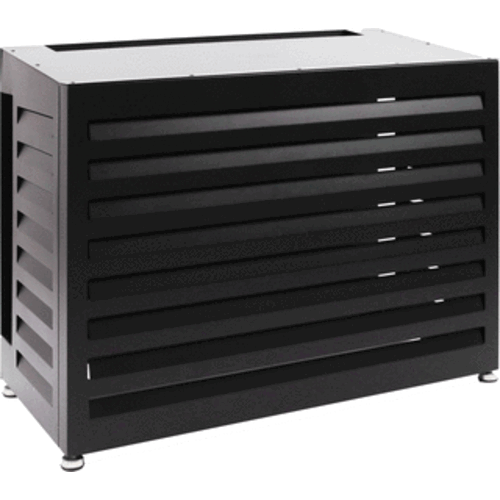  Nedco Casing for air conditioning or heat pump, black aluminum, 550x850x1100mm 
