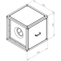 Kastenventilator – Energieeffizient, hitzebeständig und ideal für die Gastronomie MPC EC T-Serie