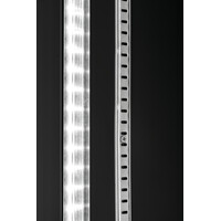 Kombinierter Kühl- und Gefrierschrank, schwarz | Glastüren | 820 l | 1220 x 805 x 2000 mm