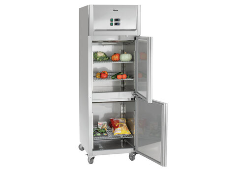  Bartscher Combi-koelkast & vrieskast | RVS | 2  deuren | 484 L | 645x845x2010 mm 