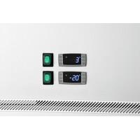 Combi-koelkast & vrieskast | RVS | 2 deuren | 484 L | 645x845x2010 mm