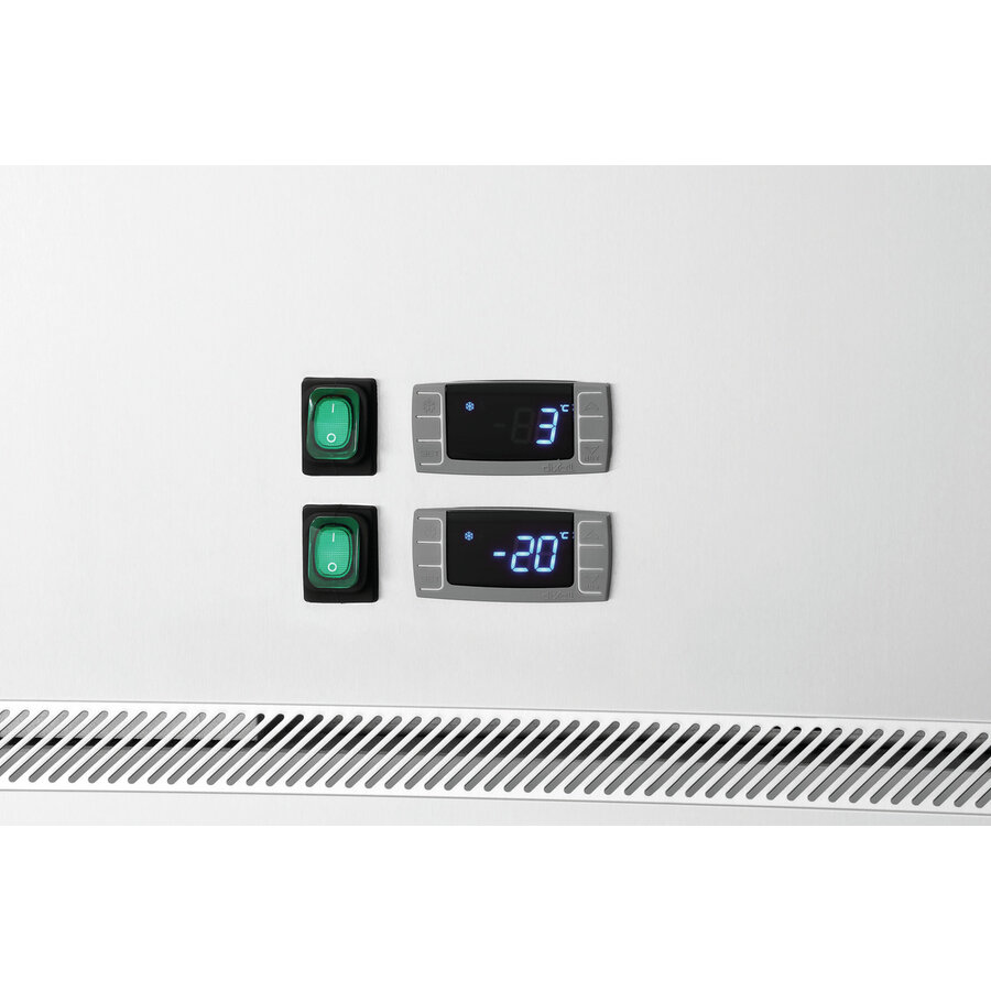 Réfrigérateur-congélateur combiné | Inox | 2 portes | 484 L | 645 x 845 x 2010 mm