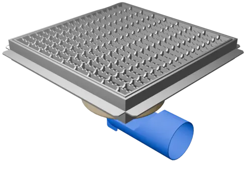  HorecaTraders Schrobput | RVS | Antislip | 30x30cm 