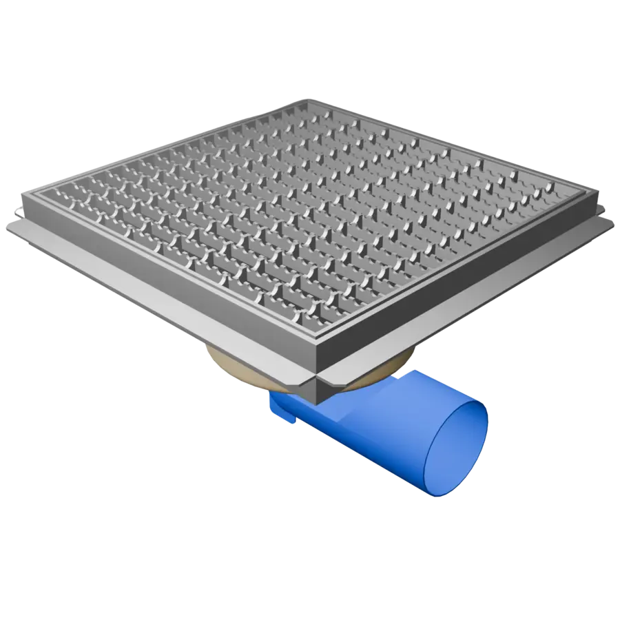 Schrobput | RVS | Antislip | 30x30cm