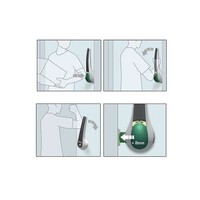 Rotary handle lock | 821/180 lock | Complete right/left | Semi-inset | Door leaf 177/196mm