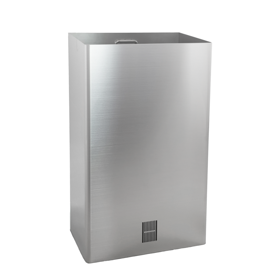 Afvalbak Wandaansluiting - RVS - 300x200x500mm - 30 Liter