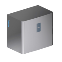 Hand dryer wall connection - brushed stainless steel - 215x138x190mm -