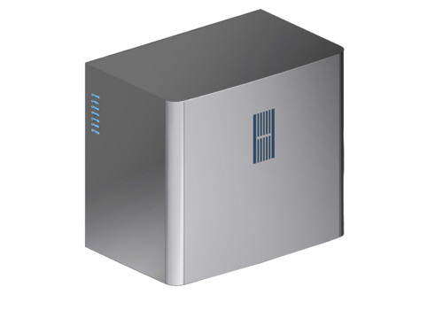  HorecaTraders Hand dryer wall connection - brushed stainless steel - 215x138x190mm 