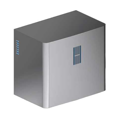  HorecaTraders Hand dryer wall connection - brushed stainless steel - 215x138x190mm 