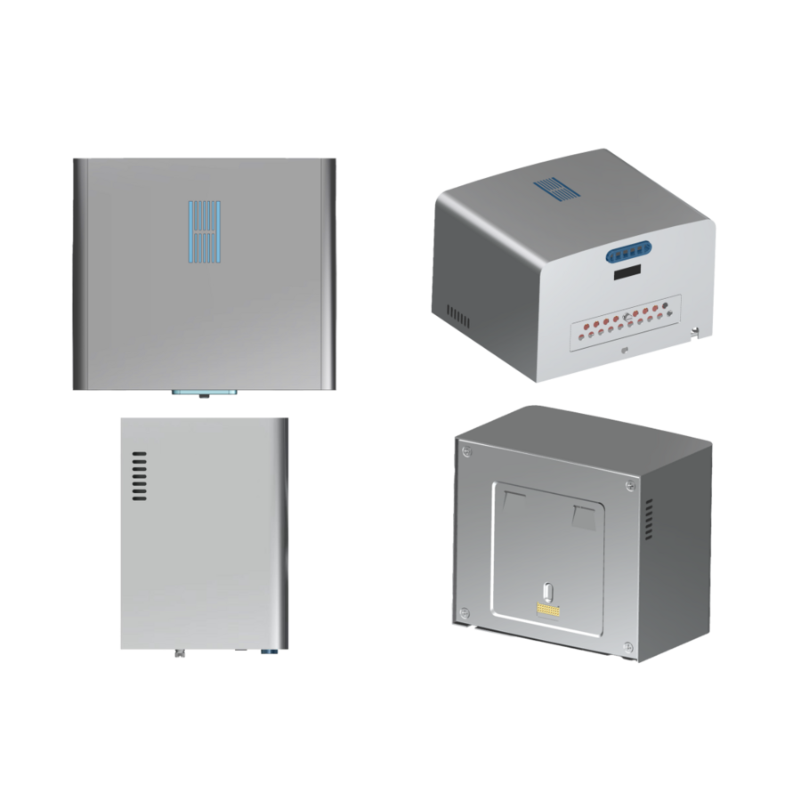 Hand dryer wall connection - brushed stainless steel - 215x138x190mm -