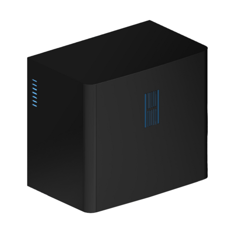  HorecaTraders Hand dryer wall connection - Matt black - 215x138x190mm 