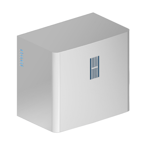  HorecaTraders Sèche-mains mural - Blanc - 215 x 138 x 190 mm 