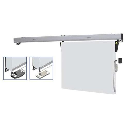  Fermatic Rail coulissant en aluminium pour porte de chambre froide 60 kg – largeur de porte : 1501-1700 mm 