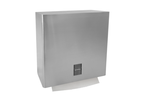  HorecaTraders Handdoekdispenser Wandaansluiting - RVS Gesatineerd - 303x120x314mm - 450 vellen 