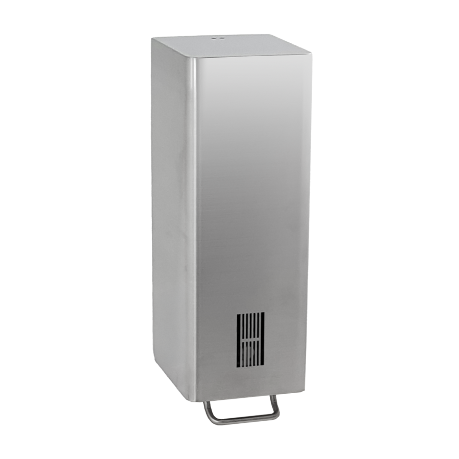 Soap dispenser Wall connection - Stainless steel - 116x131x342mm - 1000ml