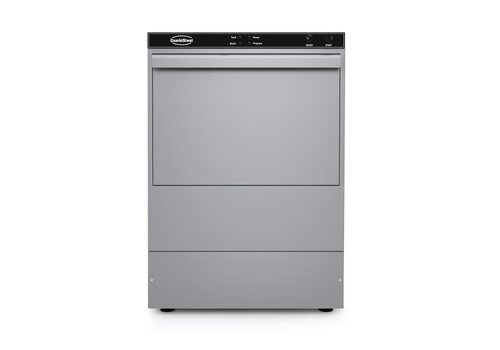  HorecaTraders Frontlader-Geschirrspüler ENT 500-230 DP DDE mit Ablaufpumpe und Seifendosierpumpe 