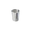 HorecaTraders Stainless steel cutlery cylinder - AISI 304 - Perforated - ø114 x 135mm