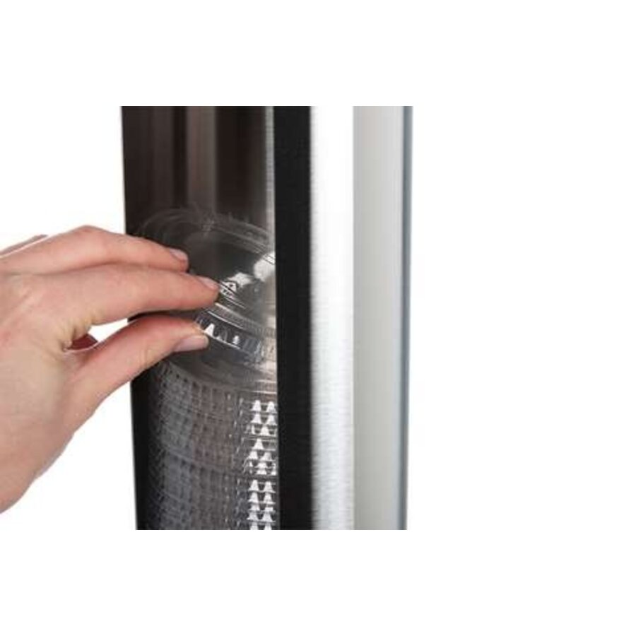 Deckelspender – Einzeln – Edelstahl – 350–710 ml