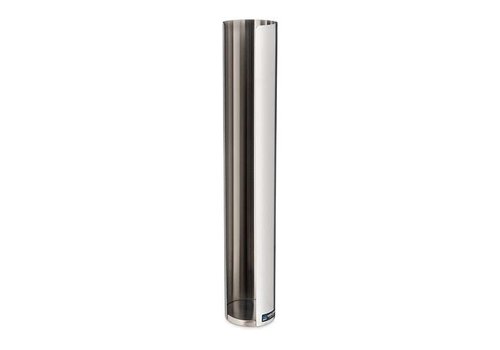  HorecaTraders Lid dispenser - Single - Stainless steel - 350-710ml 