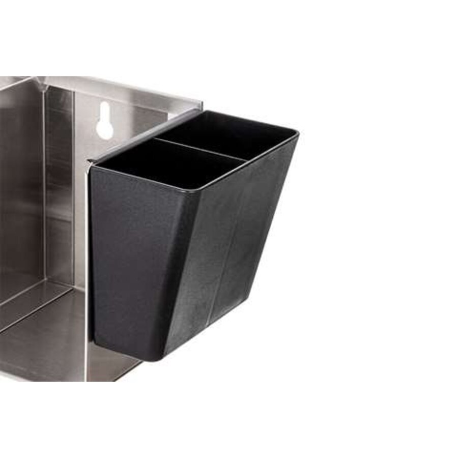 Deksel- en Rietjesverdeler - 5 Vakken - RVS - 641x130x165mm