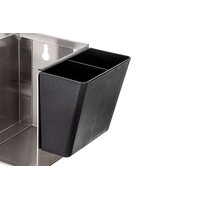 Deksel- en Rietjesverdeler - 3 Vakken - RVS - 435x130x165mm