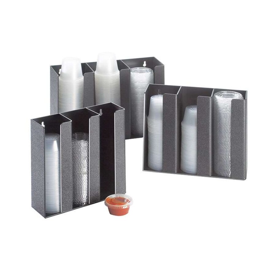 Organizer für Kaffeezubehör – Groß – Schwarzer Kunststoff – 229 x 102 x 229 mm