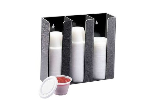  HorecaTraders Organisateur d'accessoires pour le café | Grand format | Noir | Plastique | 229 x 102 x 229 mm 