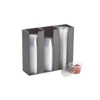 Coffee Accessories Organizer - Medium - Black Plastic - 229x76x229mm