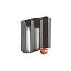 HorecaTraders Organizer voor Koffietoebehoren - Small - Zwart Kunststof - 229x64x229mm