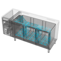 CRIO HPO 3-7001 refrigerated workbench 3 compartments GN 1/1 – Stainless steel built-in professional