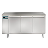 Alpeninox Refrigerated workbench with 3 doors | Stainless steel | 420 l | -2°C to +10°C | 1657x700x850 mm