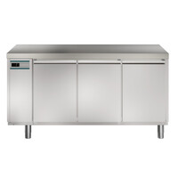 Refrigerated workbench with 3 doors | Stainless steel | 420 l | -2°C to +10°C | 1657x700x850 mm