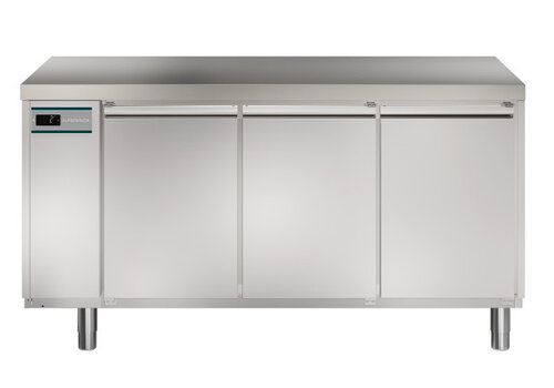  Alpeninox Établi réfrigéré à 3 portes | Acier inoxydable | 420 l | -2 °C à +10 °C | 1657 x 700 x 850 mm 